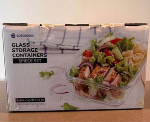 Borohouse Glass Storage Containers 5-Piece Set