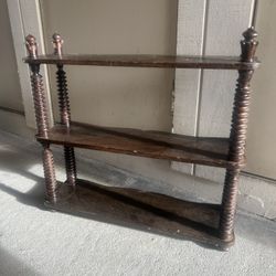 Auntie Can Shelf Hand Carved Made Out Of Wood