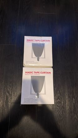 Magic Tape Blackout Curtain for Bedroom – 2 Pack