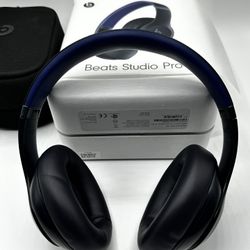 Beats Studio Pro Wireless Bluetooth Headphones  Blue in Box w/ Charger