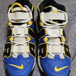 Used Nike Air More Uptempo Peace, Love, and Basketball (DC1399-400), Men's Size 8.5 (NO ORIGINAL BOX)
