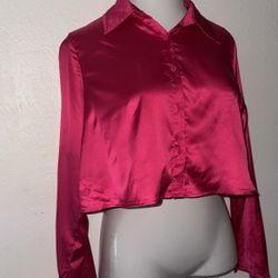 Crop Button Up Shirt Women’s 