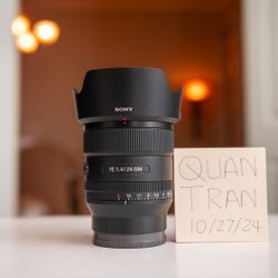 Sony 24mm F1.4 GM Lens