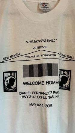 Vintage 2004 POW MIA Moving Wall Veterans T-Shirt