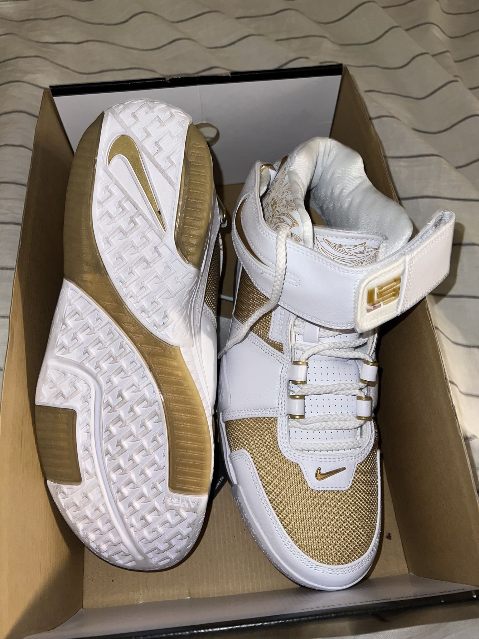 Lebron 2 White/Gold