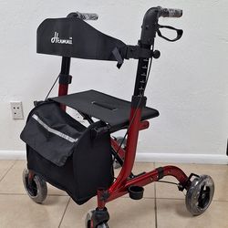 Rollator Walker for Seniors. Lightweight Foldable All Terrain