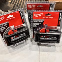 📌MILWAUKEE m18 18-Volt Lithium-Ion High Output Battery 6.0Ah (PRECIO FIRME NO MENOS 👉$80 CADA UNA