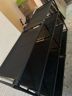 Black Metal Frame Portable Folding Cot