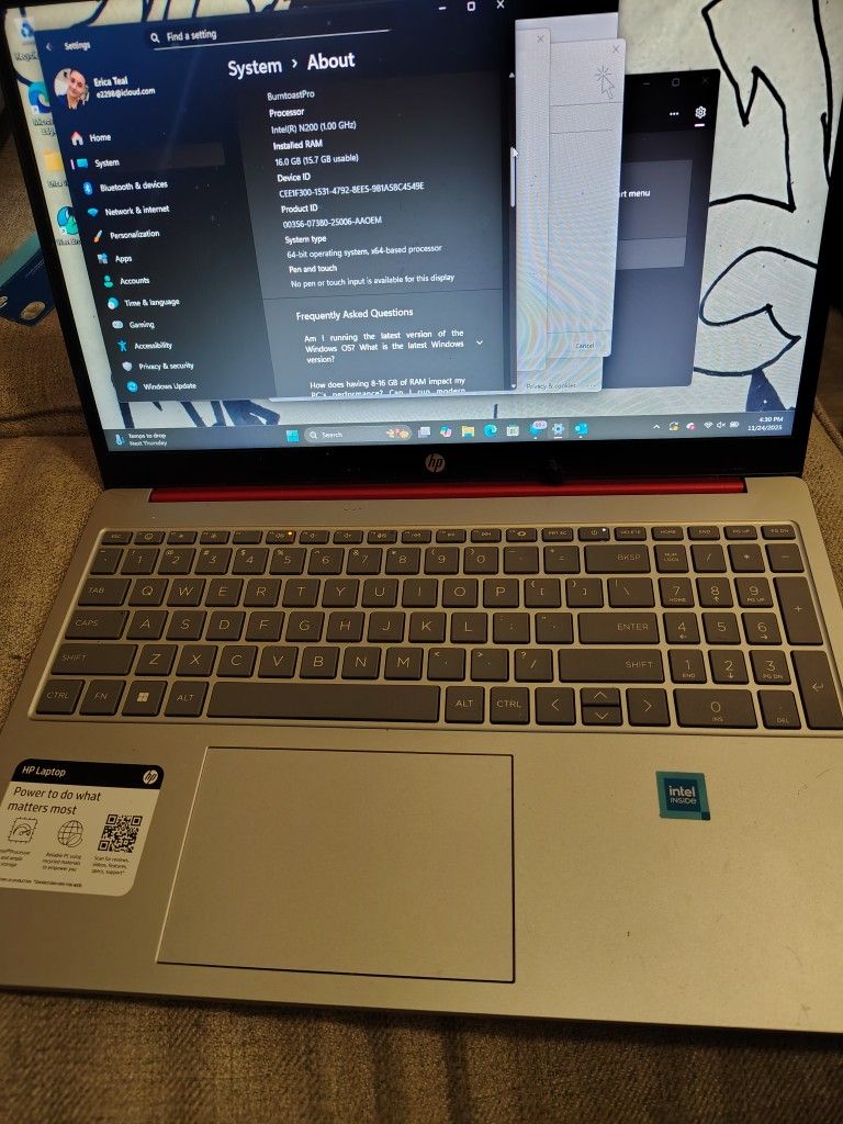 HP 15" Laptop 