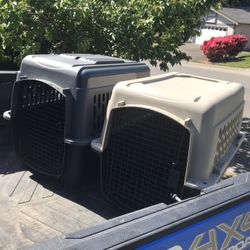 Medium Dog Kennel Crate Carrier Airline Approved like New 32”L by 20” W by 24” H $45 Each 