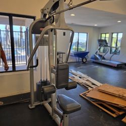 Star Trac Dual Lat Pull Down / Seated Row Gym Equipment Exercise Fitness Weight Machine 