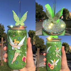 New Tinker Bell Glass Cup