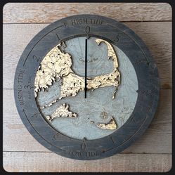 Cape Cod Map Tide Clock