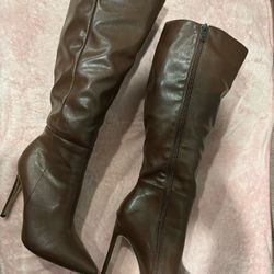 Brown Knee High Boots