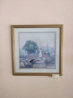 Wall Decor with Golden Frames