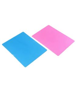 2 Pieces Silicone Mat in Pink & Blue (15.7" x 11.7") NWT