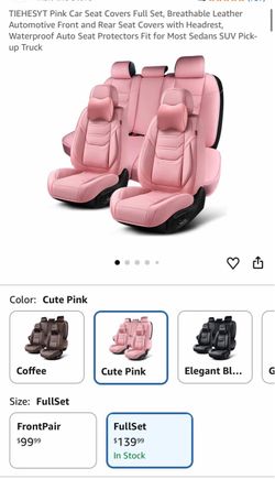 Pink car seat covers (universal)