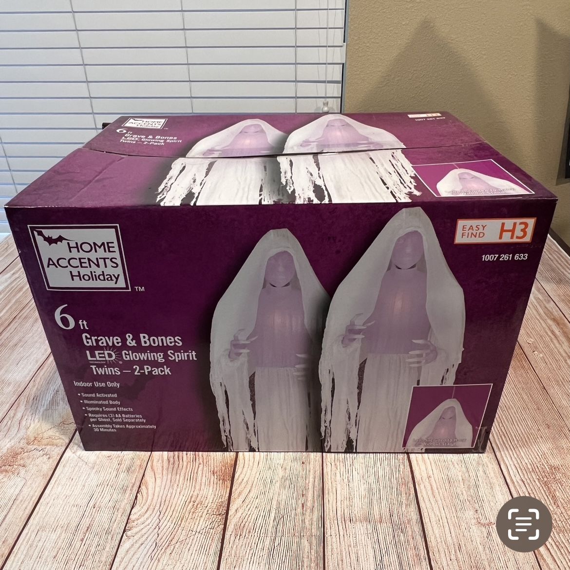 Glowing Spirit Twins, 6ft. 2 Pack Halloween Home Accents Holiday