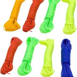 12 Pcs Nylon Cord Camping Rope Weather Resistant Rope Clotheslines Clothes Line Outdoors Outdoor Clothesline Nylon Rope Nylon Drying Line 