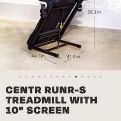 CENTR RUNR-S TREADMILL WITH 10" SCREEN