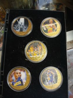 kobe bryant's gold plated commemorative coins box set
