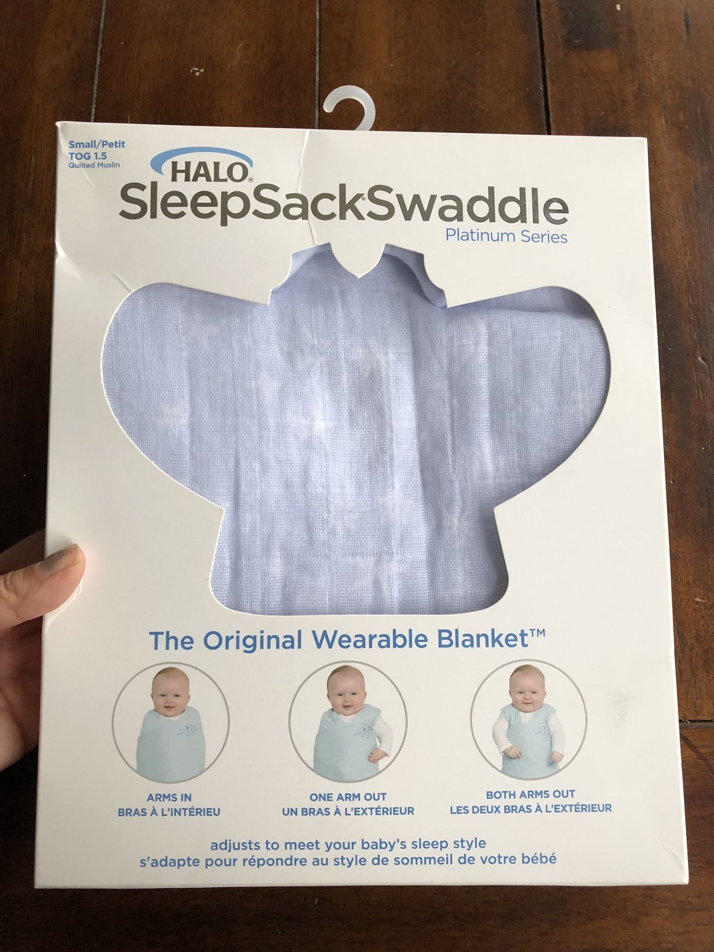 Halo sleep sack swaddle- quilted muslin- small