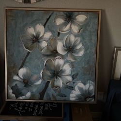 Beautiful, Elegant Canvas Flower Picture