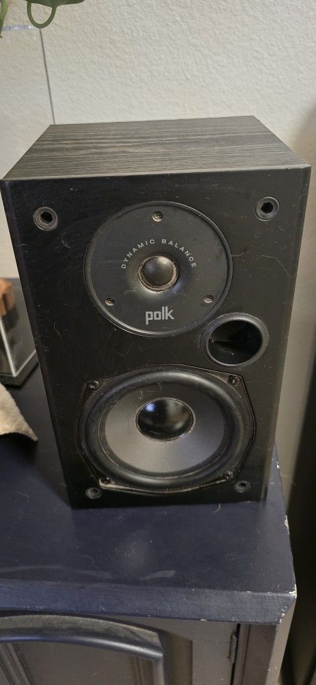 Polk T15 Both Speakers Have Speaker Cover Just Not Pictured.