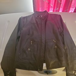 Women's Dark Brown Leather Jacket