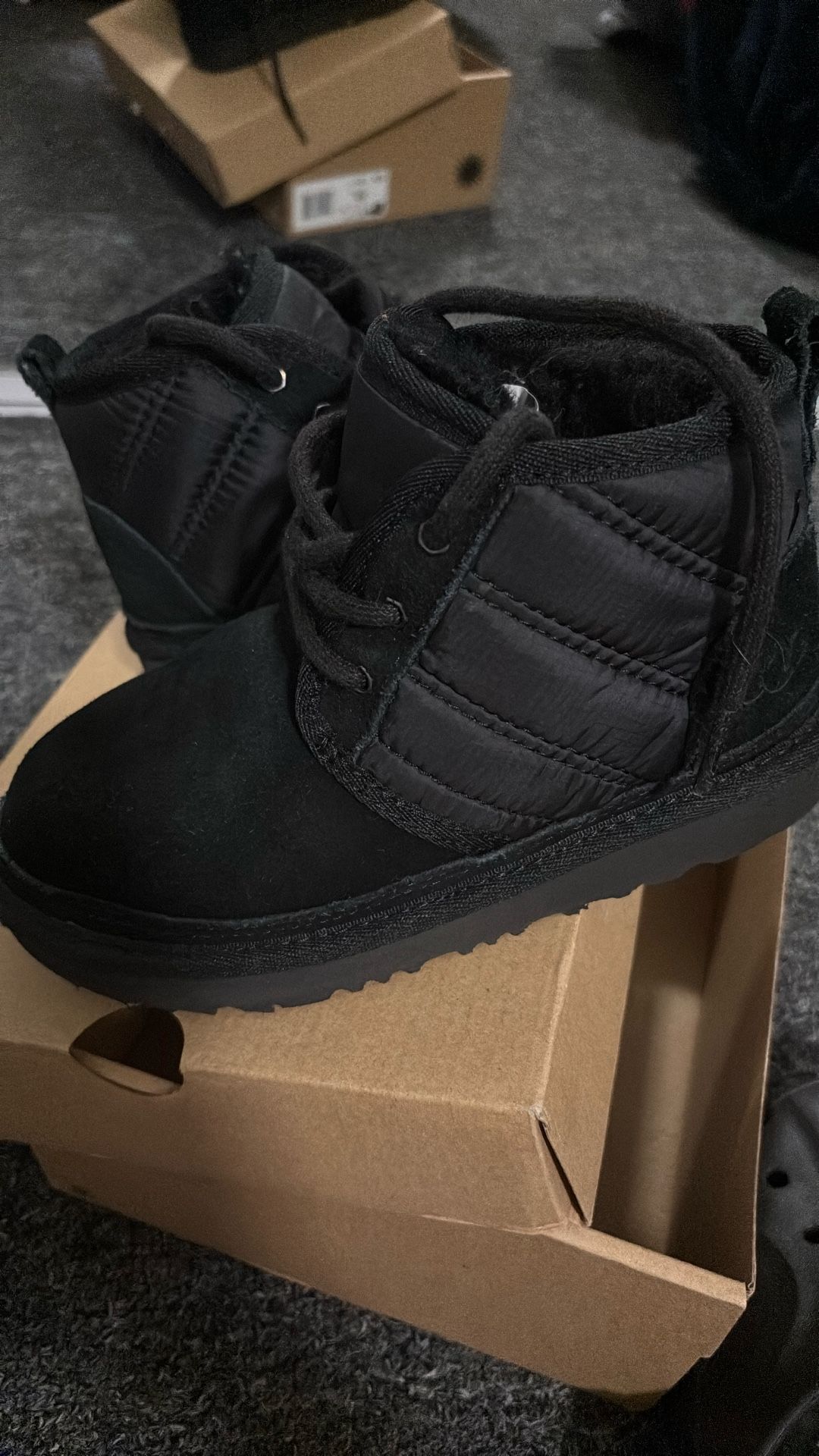 Size 13 Black Neumel Ugg Boots Kids
