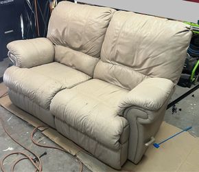 Leather Loveseat