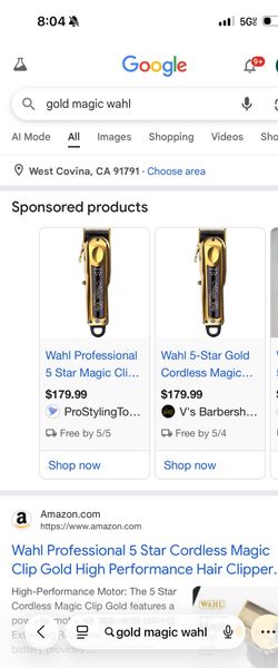 Gold Wahl charger pick up today  FOR DEAL 😁😁💈
