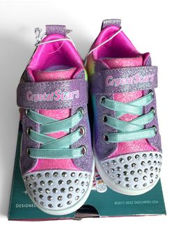 NWT Toddlers sketchers Crystal Stars Gratta Multicolored Size 7