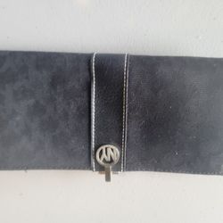 NY black wallet 3x7" rectangle