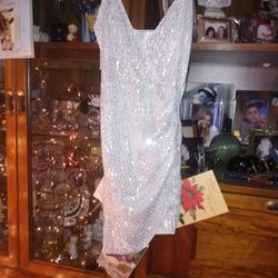 Beautiful White Sequin Dress