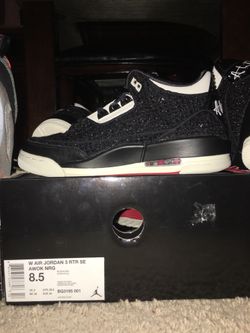 Air Jordan 3 Retro x Designer Size 8.5W