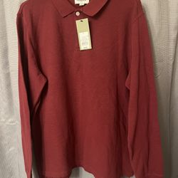 Men’s maroon goodfellow & co polo shirt