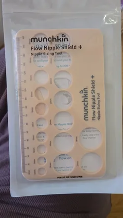 Munchkin Flow Nipple Shield Sizing Tool