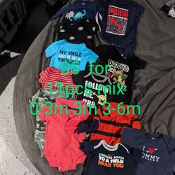 Baby Boy Onesies Mix Sizes