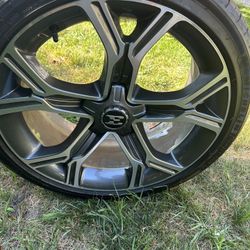 Stock Kia Stinger Wheels X4