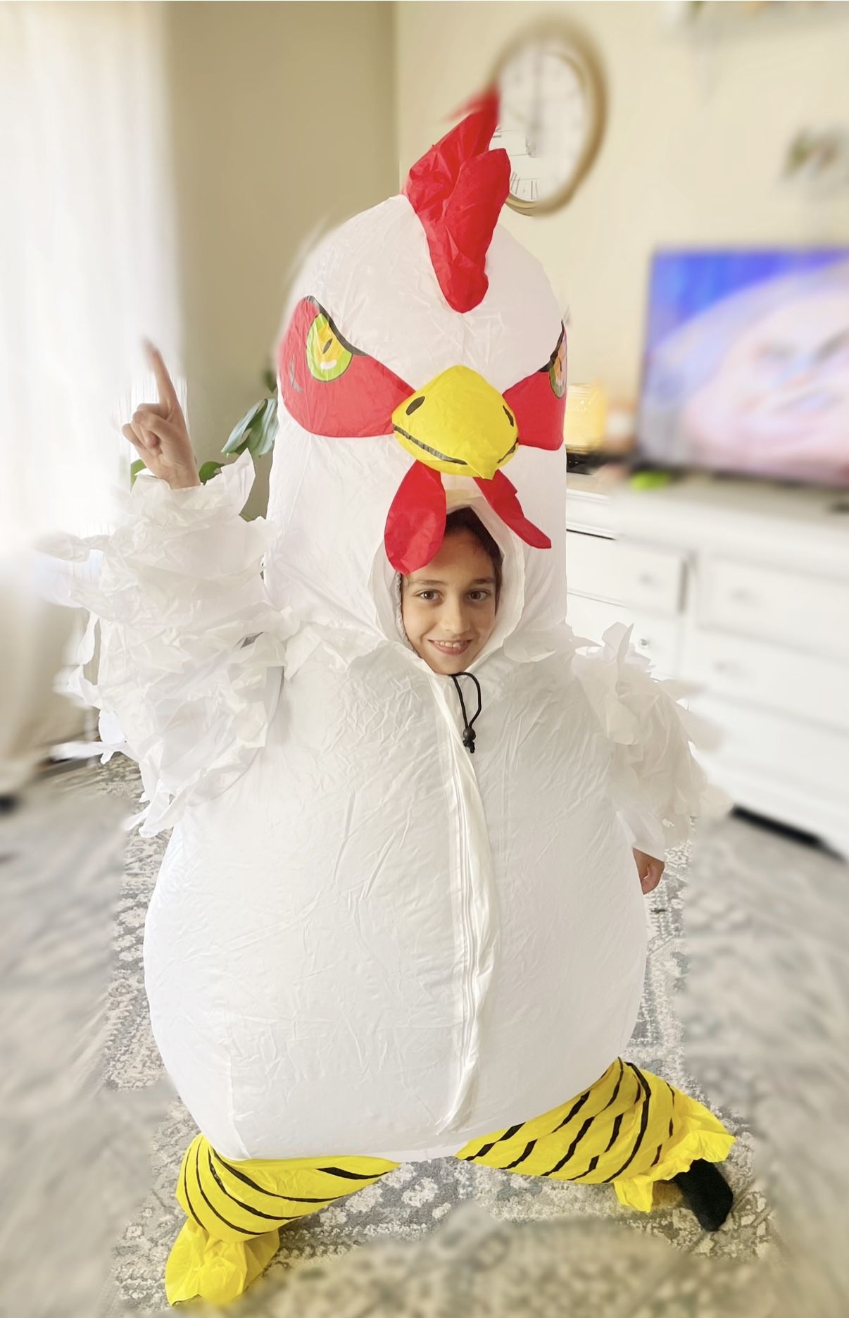 Kids Inflatable Chicken Costume Like New Halloween Costume 