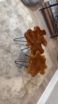 Modular Wooden End Tables