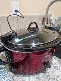 Crock-Pot SCCPVL600-R 6 Quart Slow Cooker - Red Stainless Steel