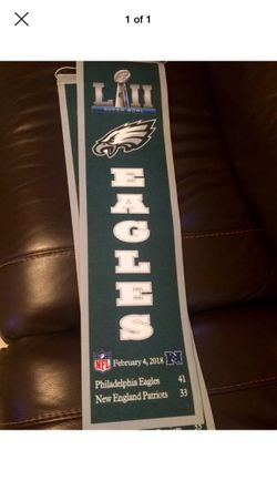 Philadelphia Eagles felt Super Bowl pennant
