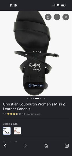 Red bottom Christian . Miss z sandals