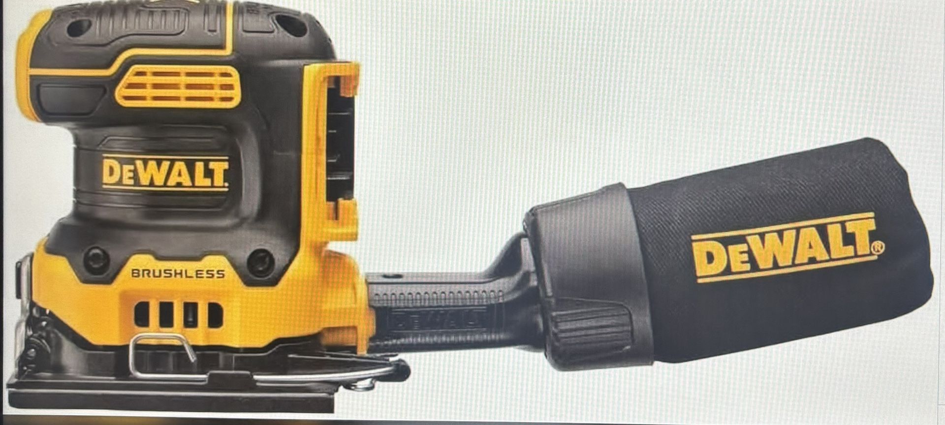 DeWalt DCW200B 20V Max XR Brushless Cordless 1/4 Sheet Variable Speed Sander (Tool Only)