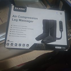 FIT KING Leg Massager for Circulation and Pain Relief, Air Compression Leg and Foot Massager to Relieve Pain Swelling Edema with 2 Size Extensions- Gr