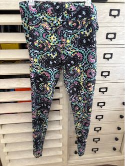 LuLaRoe TC2 leggings bold paisley print