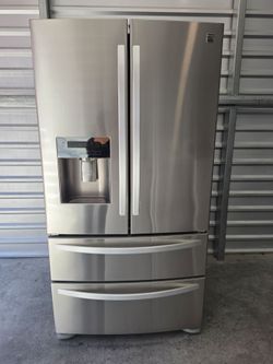 NICE KENMORE STAINLESS STEEL FRIDGE