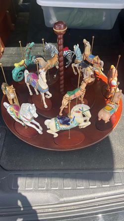 Wooden carousel decoration